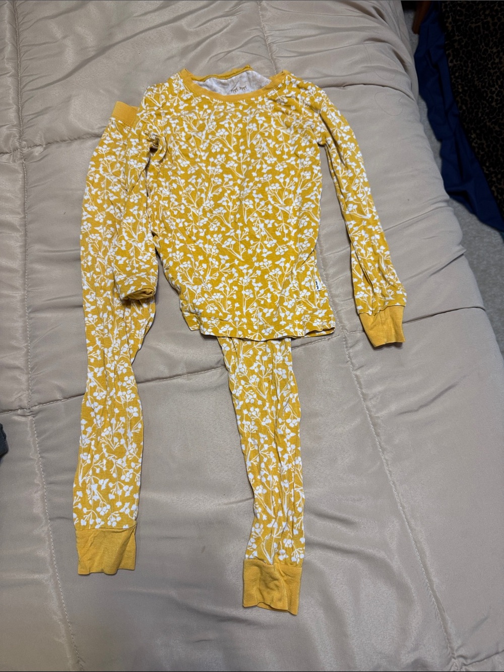Little Sleepies Golden Poppies Bamboo Two-Piece LS Pajamas (3T)
